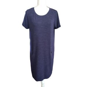 Dalia Navy Chambray T-Shirt Dress Sz L